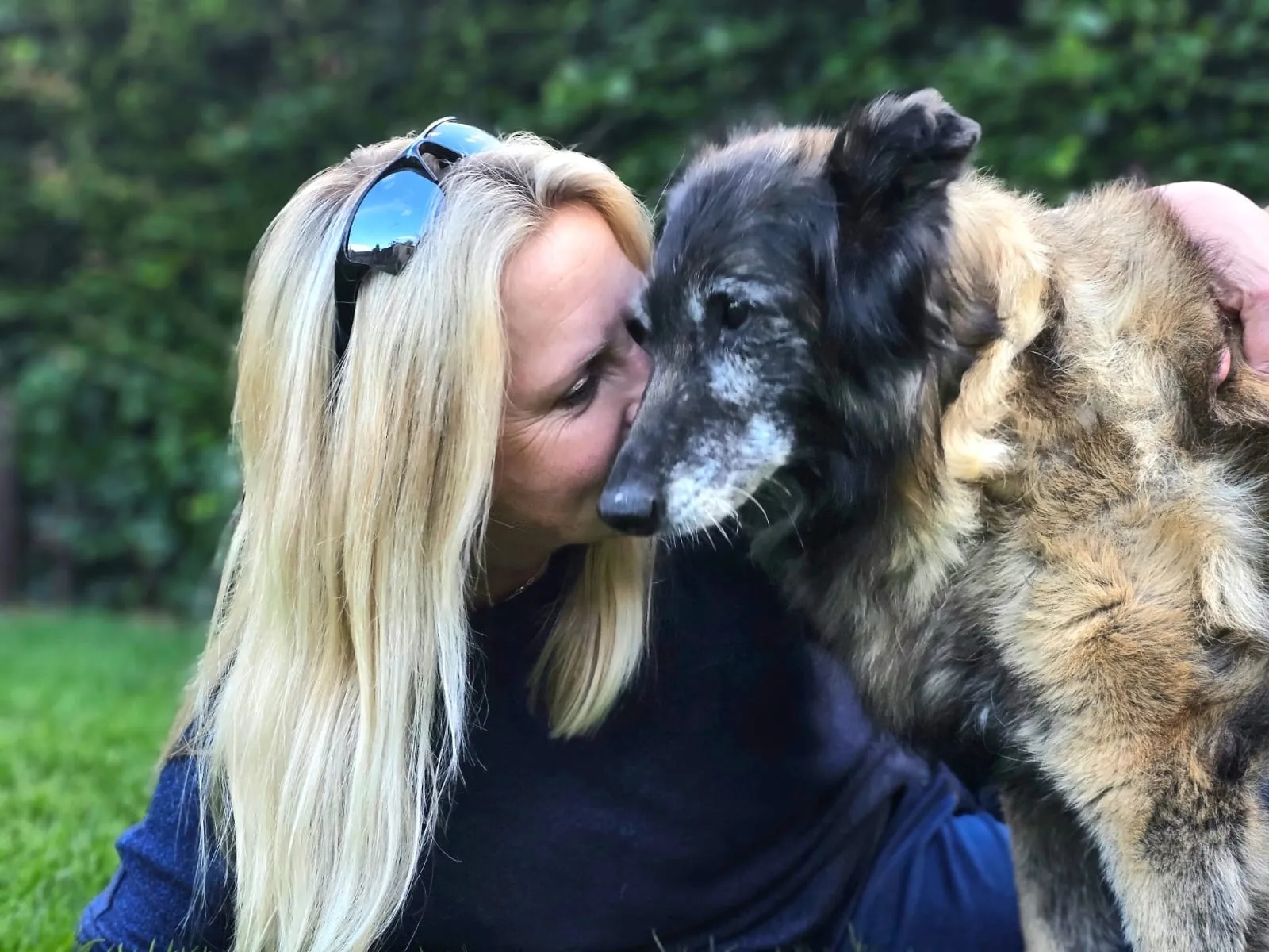 Sally with one of her Belgian Shepherds