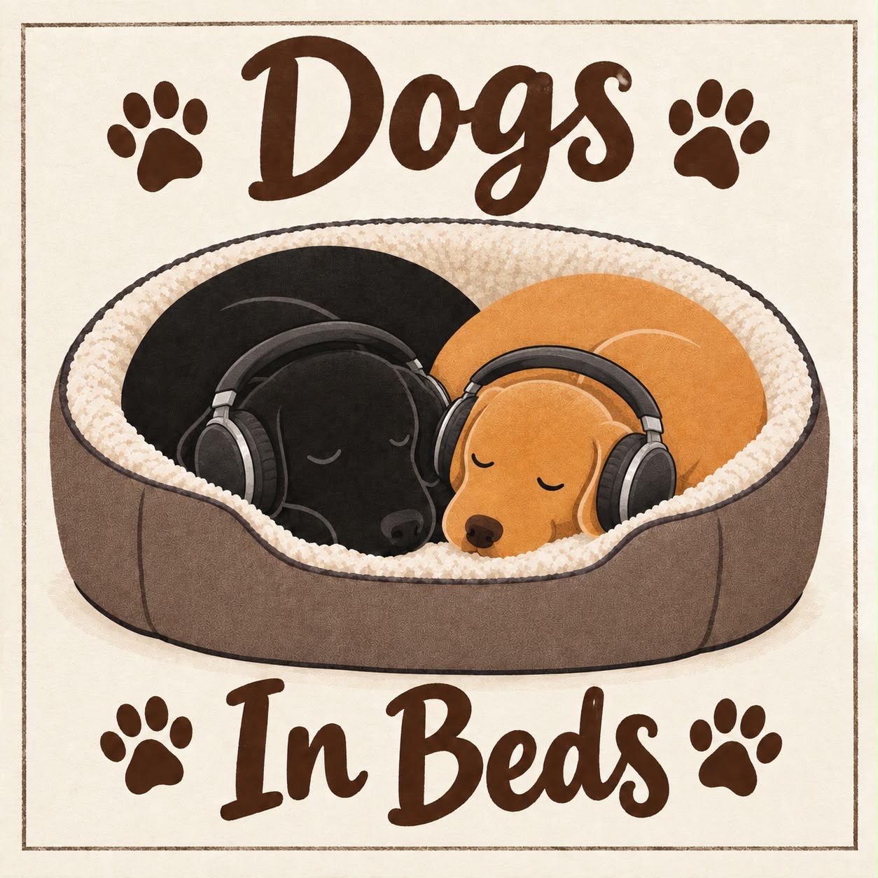 Dogs In Beds!